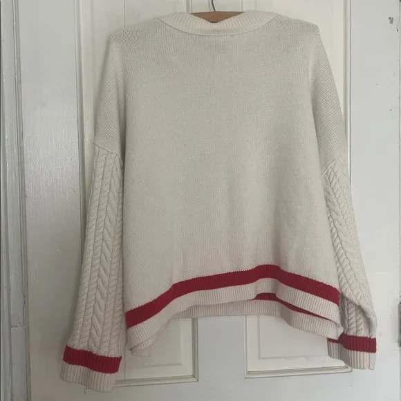 Anthropologie Maeve graphic cable knit sweater size small EUC - Picture 6 of 6